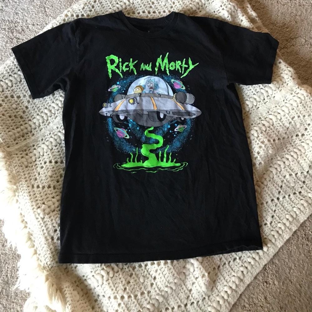 💥 Rick and Marty UFO T-Shirt Size Med